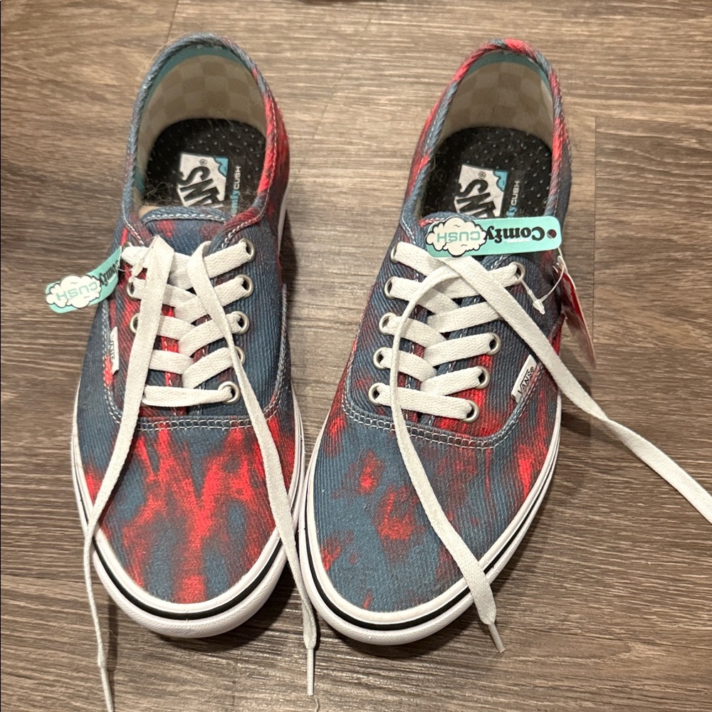 Vans Red and Blue Sneakers